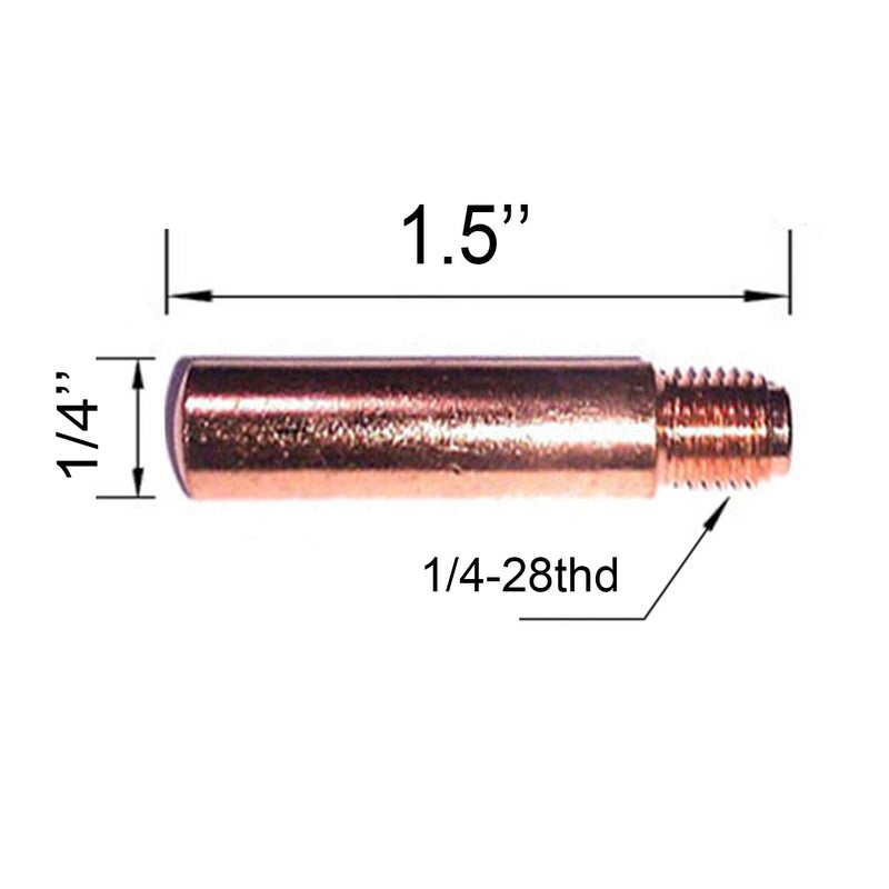 Zinger MIG Welding Contact Tips 14-35 0.035" for Tweco #2-No.4 & Lincoln Magnum 200-400A MIG Welding Gun-35PK - Image 2